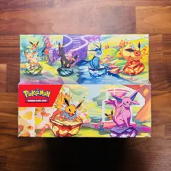 Pokemon Prismatic Evolutions Mini Tin Display Box (8 Tins) New / Factory Sealed - Image 3