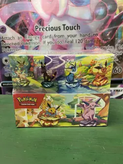 Factory Sealed Pokemon TCG Prismatic Evolutions Mini Tin Display 8 Tins - Image 1