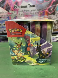 Factory Sealed Pokemon TCG Prismatic Evolutions Mini Tin Display 8 Tins - Image 2
