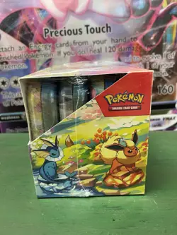 Factory Sealed Pokemon TCG Prismatic Evolutions Mini Tin Display 8 Tins - Image 4