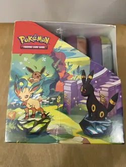 Pokemon TCG Prismatic Evolutions 8 Mini Tin Display Box NEW/Factory Sealed - Image 5