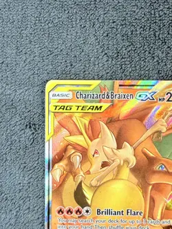 Pokemon Charizard & Braixen GX 22/236 Sm-Cosmic Eclipse Holo Light Played LP - Image 5