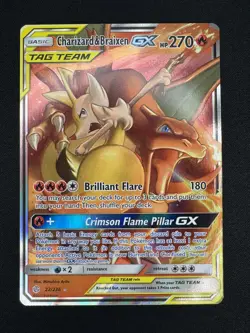Charizard & Braixen GX 22/236 Sm-Cosmic Eclipse Holo 2019 Pokemon NM - Image 1