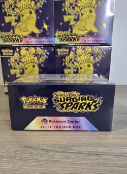 Pokemon TCG Surging Sparks Pokemon Center Elite Trainer Box ETB - NEW AND SEALED - Image 5