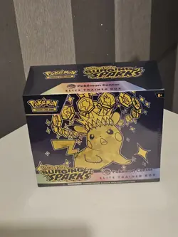 Surging Sparks Pokemon Center ETB - Very Slight Tear - SEE DESCRIPTION - Image 1