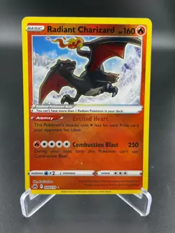 Radiant Charizard 020/159 Radiant Rare Crown Zenith Pokemon NM - Image 1