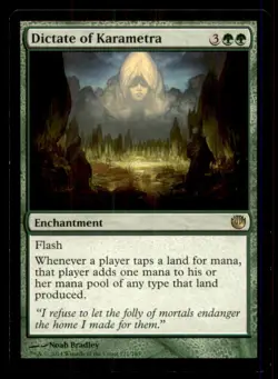 Dictate of Karametra LP Light Play Journey into Nyx MTG [11903] - Image 1