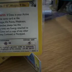Pokemon TCG Ditto Fossil Holo Rare Unlimited 3/62 Basic 50 HP English 1999 (NM) - Image 5