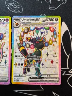 Umbreon 176 & Espeon 175 Pokemon Prismatic Evolutions Figure Collection Promo(2) - Image 3