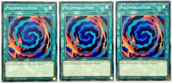 3 x SGX1-ENA12 Polymerization - Common Rare 1st Edition Near Mint YuGiOh Cards - Image 1