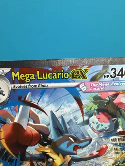 Mega Lucario ex 179/132 Mega Evolution Holo LP Pokemon TCG PACK FRESH - Image 2