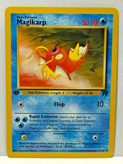 Magikarp 47/82 1st Edition Team Rocket Pokemon Card NM/Mint - Image 1