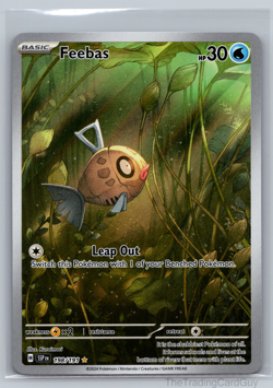 2024 Pokemon Feebas Illustration Rare SV08: Surging Sparks 198/191 NM - Image 1