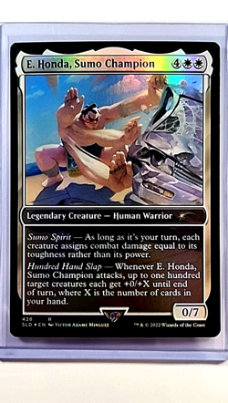 2022 MTG Magic the Gathering SF2 Street Fighter 2 Foil 428 E Honda Sumo Champion - Image 1