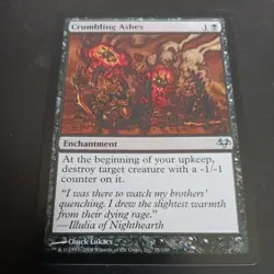 Mtg Crumbling Ashes LP Eventide Magic Card Enchantment - Image 1