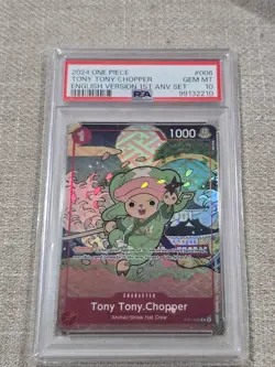Tony Tony Chopper English Version 1st Anniversary Set ST01-006 One Piece PSA 10 - Image 4
