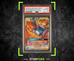 Pokemon PSA 10 Moltres Zapdos Articuno GX 102/173 Tag Team All Stars Japanese - Image 1