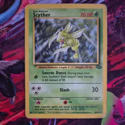 SCYTHER 26/64 NON HOLO RARE JUNGLE PLAYED POKEMON TCG - Image 1