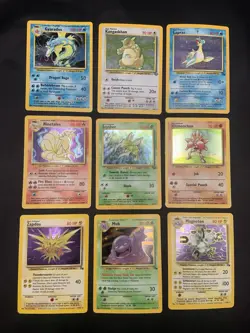 Vintage Holo Rare Pokemon TCG WOTC 1999 Base Set, Fossil, Jungle, Scyther MP/HP - Image 1