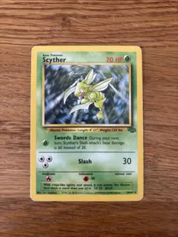 Scyther 26/64 Jungle Non-Holo Regular Rare Pokemon Card TCG MP - Image 1