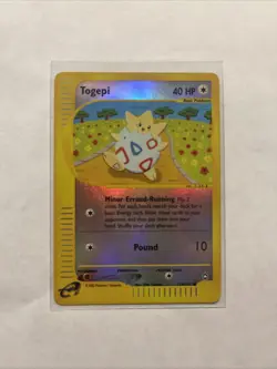 Pokemon TCG Togepi Aquapolis 114/147 Reverse Holo Common Card 2002 - Image 1