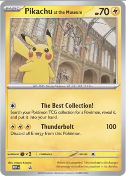 Sealed Pikachu At The Museum Jumbo NHM Promo Pokemon Card - Ships Feb 2nd - Image 1