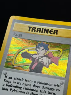 Pokemon TCG Koga Gym Challenge Trainer Holo Card 19/132 NM - Image 3