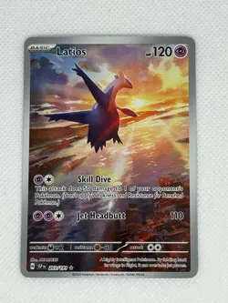 Pokemon Latios Sv08 Surging Sparks 203/191 Holo Illustration Rare Card - Image 1