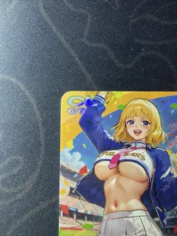 Goddess Stussy Cheerleaders Preimium Thick Card Waifu Doujin One Piece Full Art - Image 2