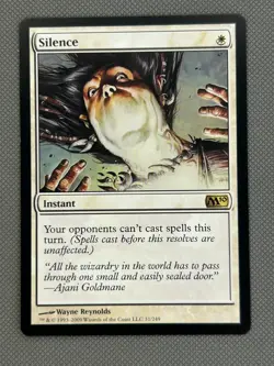 MTG | Silence | Magic 2010 (M10) | Rare | NM - Image 1