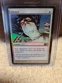 Magic The Gathering Foil Silence M10 - Image 1