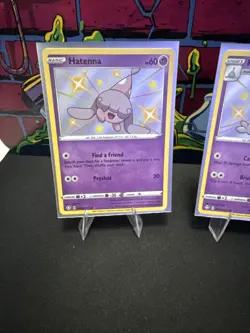 Pokemon TCG Hatenna Hattrem and Hatterene Shining Fates Shiny Vault Lot Of 3 NM - Image 2