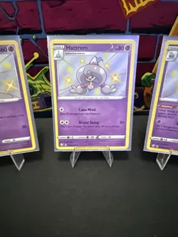 Pokemon TCG Hatenna Hattrem and Hatterene Shining Fates Shiny Vault Lot Of 3 NM - Image 3