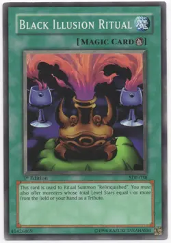 Black Illusion Ritual 1st Edition Common SDP-038 Yu-Gi-Oh Lightly Played - Image 1
