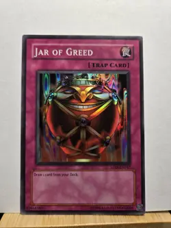 Yu-Gi-Oh! TCG Jar of Greed Labyrinth of Nightmare LON-EN047 Unlimited Super Rare - Image 1