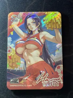 Goddess Hancock Cheerleaders Preimium Thick Card Waifu Doujin One Piece Full Art - Image 1