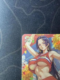 Goddess Hancock Cheerleaders Preimium Thick Card Waifu Doujin One Piece Full Art - Image 2