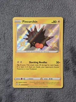 Pincurchin SV043/SV122 Shiny Vault SWSH: Hidden Fates Pokemon TCG NMT - Image 1