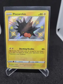 Pincurchin SV043/SV122 Shining Fates Baby Shiny Holo Rare Pokemon Card TCG - Image 1