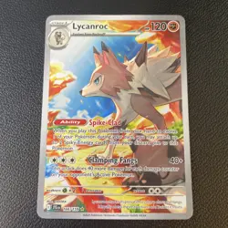Pokemon Lycanroc 166/159 Sv09: Journey Together Holo Illustration Rare MINT - Image 1
