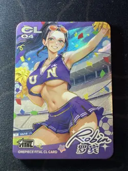 Goddess Robin Cheerleaders Preimium Thick Card Waifu Doujin One Piece Full Art - Image 1
