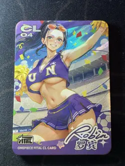 Goddess Robin Cheerleaders Preimium Thick Card Waifu Doujin One Piece Full Art - Image 2