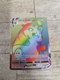 Pokemon TCG Morpeko VMAX 204/202 Rainbow Secret Rare Sword & Shield - Image 1