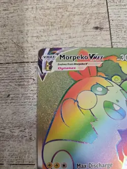 Pokemon TCG Morpeko VMAX 204/202 Rainbow Secret Rare Sword & Shield - Image 3