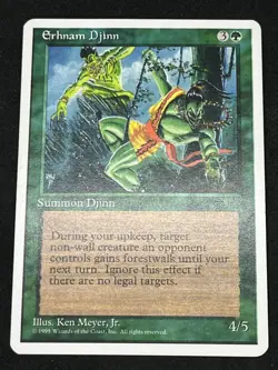 Magic the Gathering MTG Erhnam Djinn Green Chronicles Uncommon - Image 1