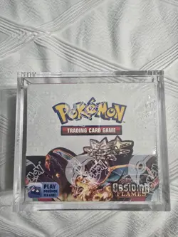 SV03 -Scarlet & Violet Obsidian Flames Booster Box Sealed Pokemon + Acrylic Case 820650863745 - Image 1