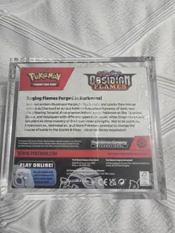 SV03 -Scarlet & Violet Obsidian Flames Booster Box Sealed Pokemon + Acrylic Case 820650863745 - Image 3
