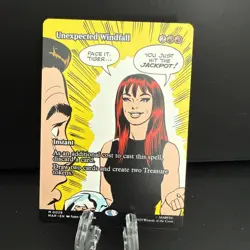 Unexpected Windfall Borderless 0029 MTG Marvel Universe Eternal Mythic - Image 1