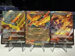 🔥Team Rocket’s Moltres EX RARE Promo Lot 229/182 208/182 031/182 Pokemon🔥 - Image 1