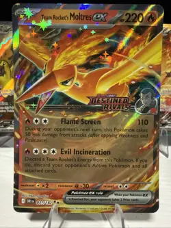 🔥Team Rocket’s Moltres EX RARE Promo Lot 229/182 208/182 031/182 Pokemon🔥 - Image 2